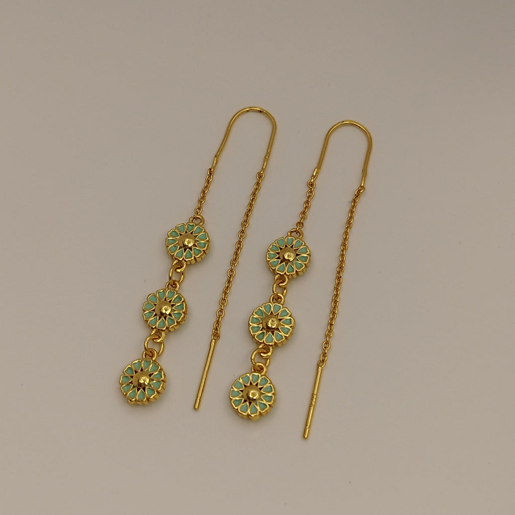 18k-gold-heart-earrings-grøn-enamel-1